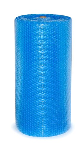 Niebieska folia bąbelkowa UV 150cm x 50m duży bąbel