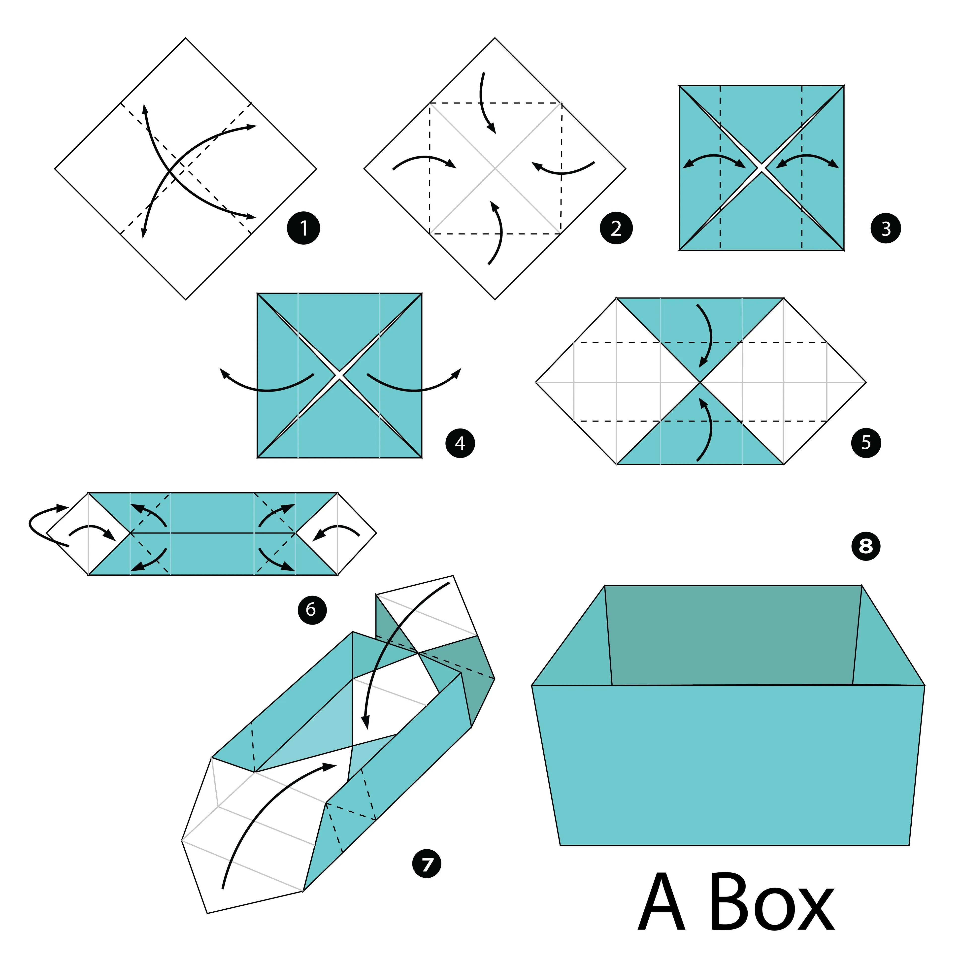 jak zrobić pudełko z papieru