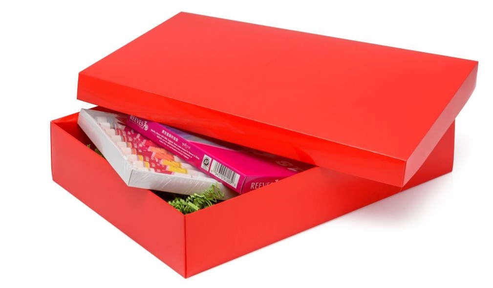 Czerwone pudełko z wiekiem