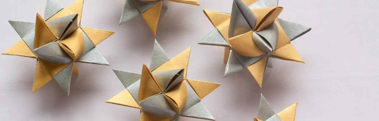 Różnokolorowe origami