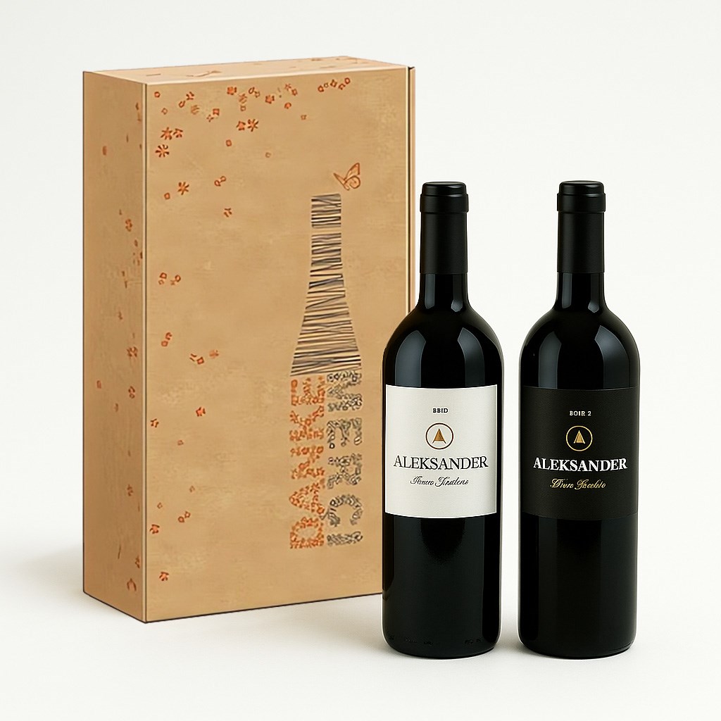 Eleganckie pudełko na wino