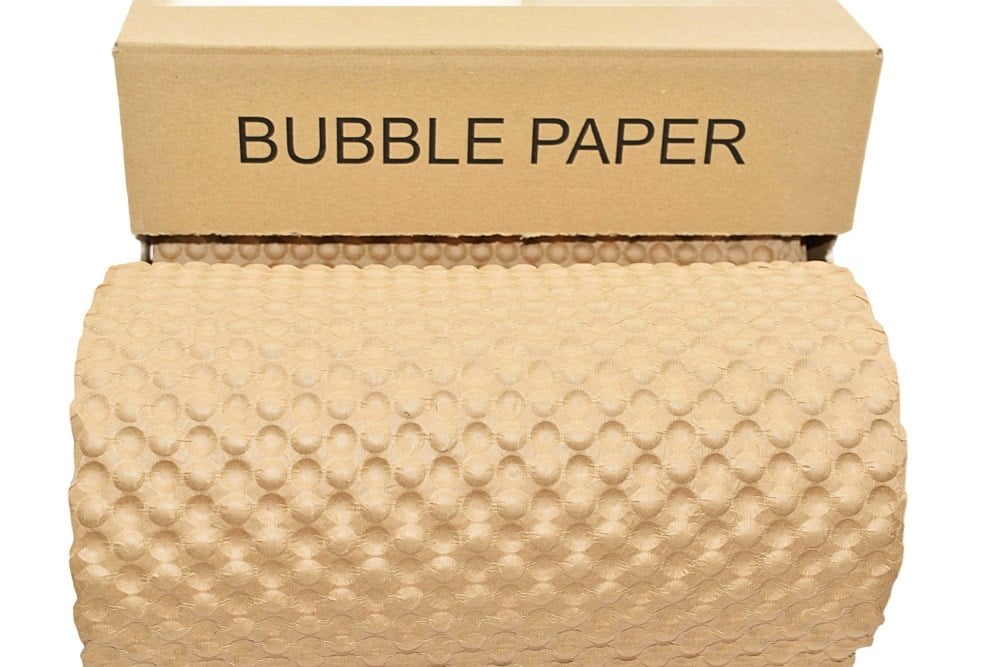 Papier bąbelkowy w dyspenserze