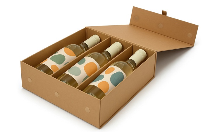 Pudełko magnetyczne na wino