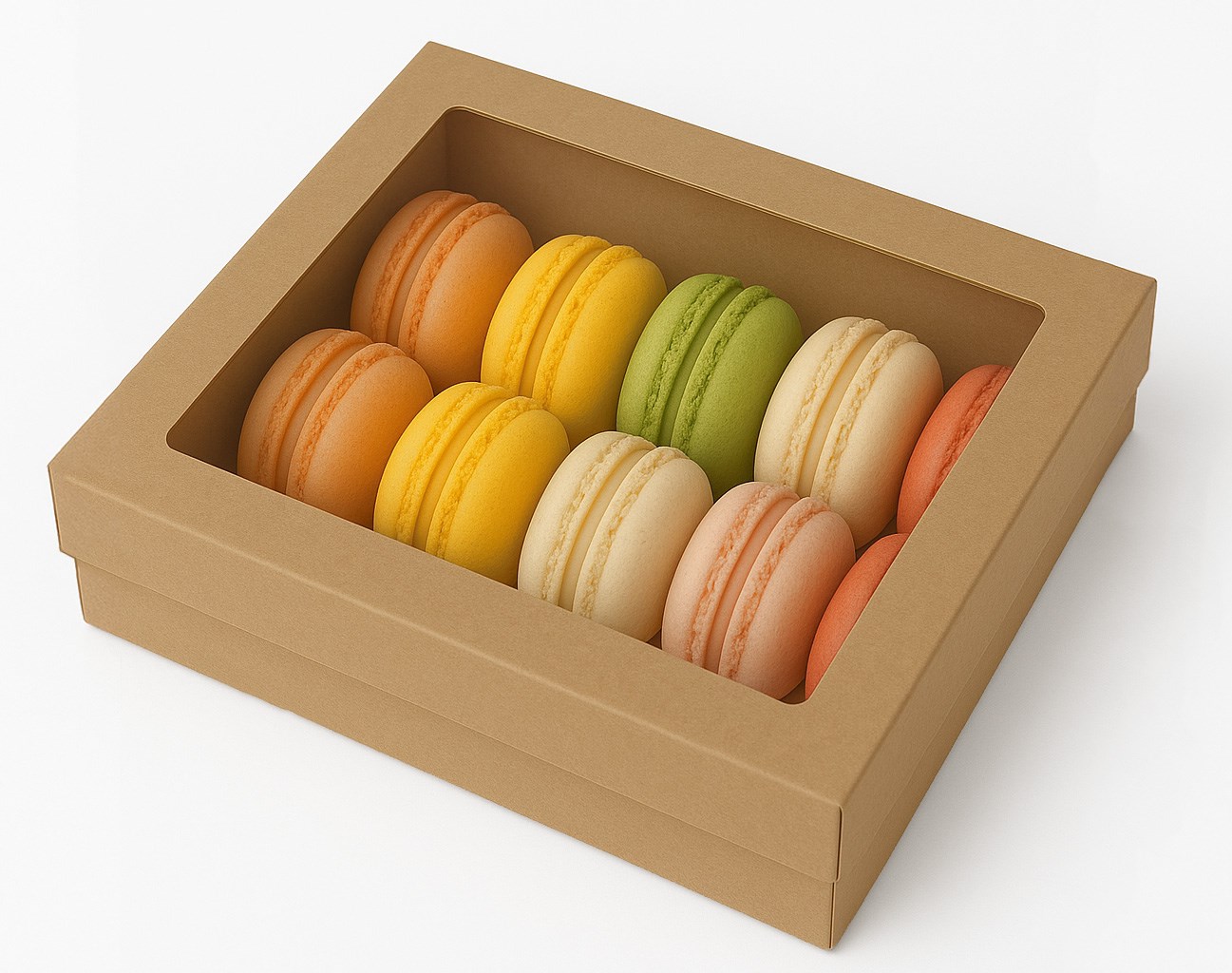 Pudełko z oknem ze słodyczami