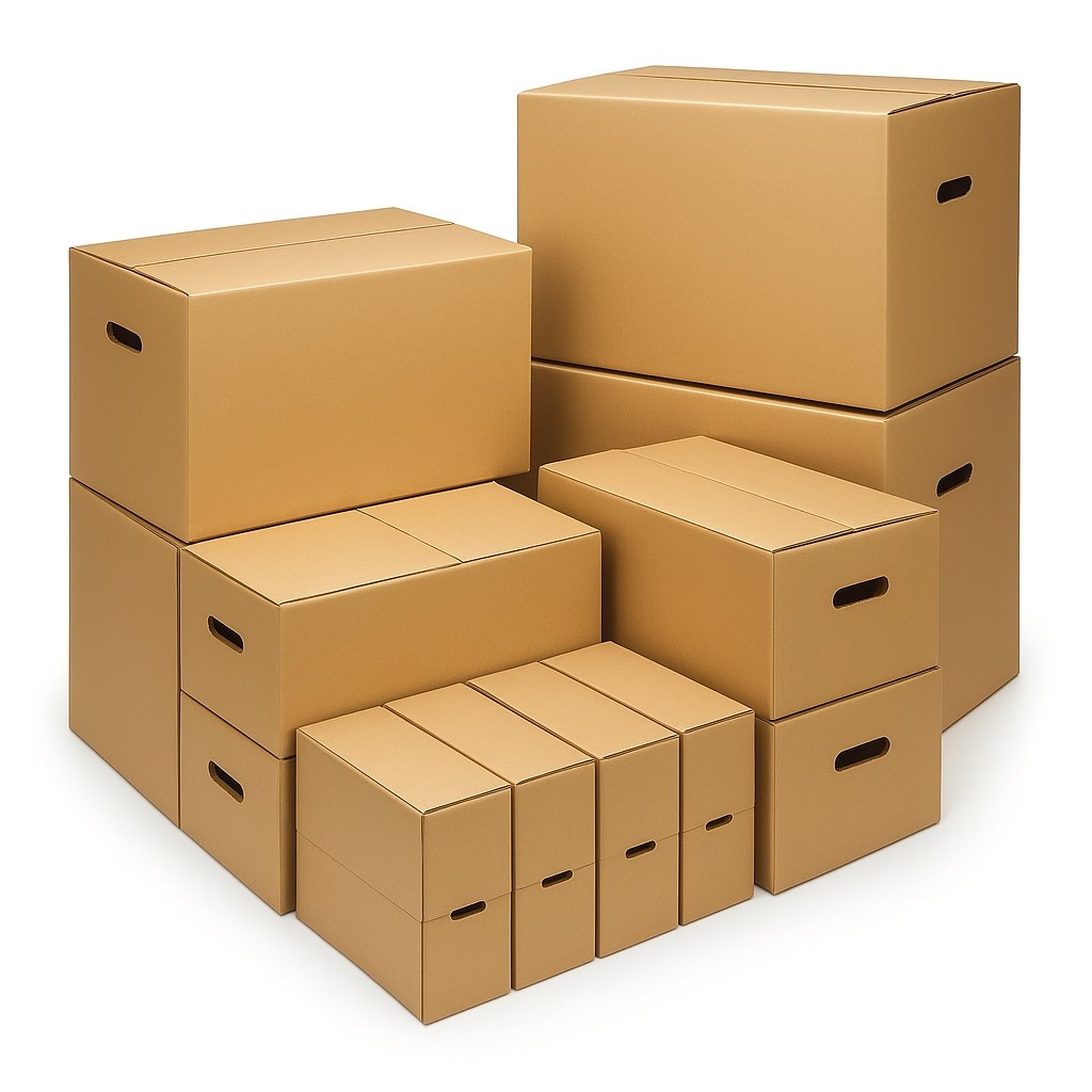 Zestaw kartonów do przeprowadzki