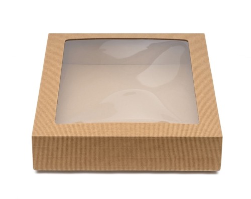 Pudełko karbowane z oknem