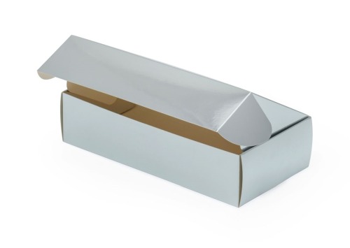 srebra pudełko prezentowe