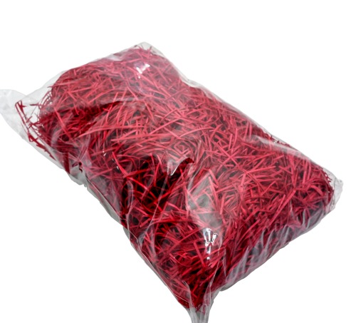 Dekoracyjna wełna drzewna 500g Amarant