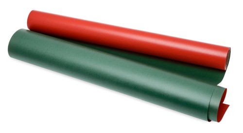 Papier Pakowy Kraft Zielono-Czerwony 70cm-25m 60g
