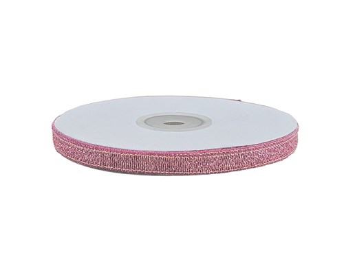 Wstążka brokatowa 6mm 32m WB7031 bordowa