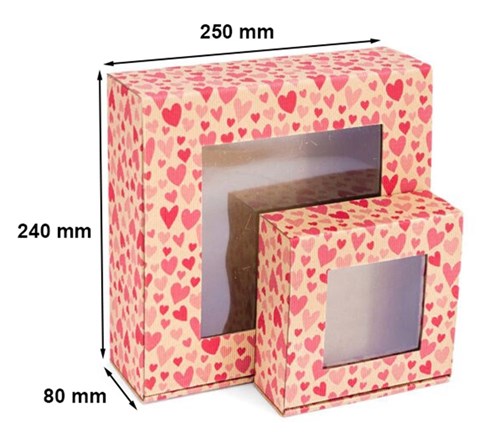 Karton z okienkiem SERCA 1 250x240x80mm