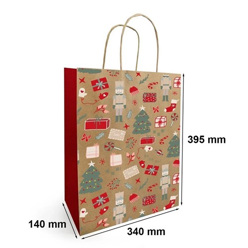 Torba papierowa 340x140x395mm NOELLA NATURAL