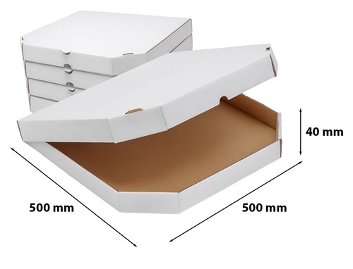 Pakiet - Karton wykr. 500x500x40mm Pizza - 10 szt
