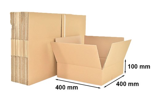 Kartony Klapowe 400x400x100mm 5-warstwowe, 100 sztuk