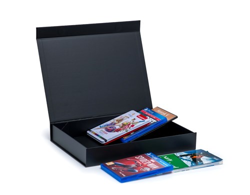 Pudełko Magnetyczne Czarne 380x280x60mm (zew) L Karton Na Magnes