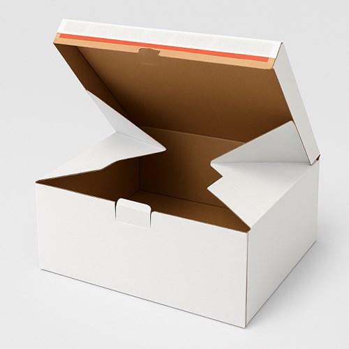Bezpieczny karton wykrojnikowy SafeBox z paskiem klejącym – 400x260x250mm
