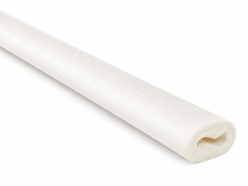 Biała bibuła marszczona Crepe Paper 50×250 cm