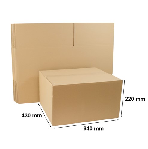 Kartony Klapowe 640x430x220mm, 10 sztuk