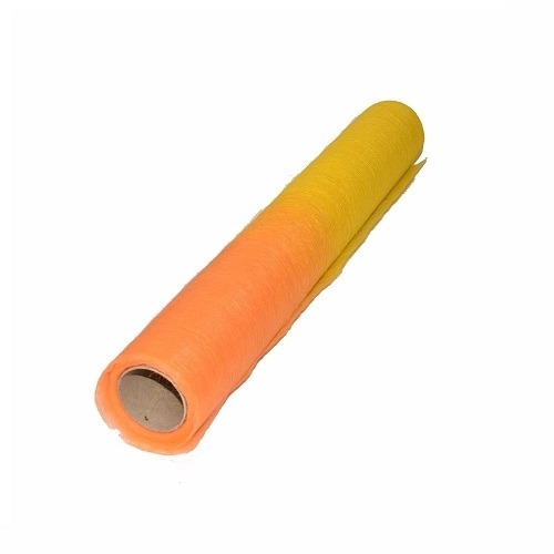 Wysokiej jakości flizelina w kolorze żółto-pomarańczowym do owijania i pakowania artykułów prezentowych