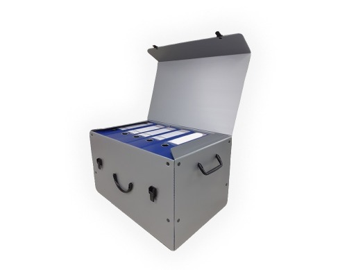 Kufer archiwizacyjny Kartonplast 500x320x290mm Srebrny