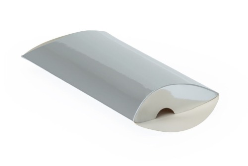 Srebrne pudełko poduszka rozłożone