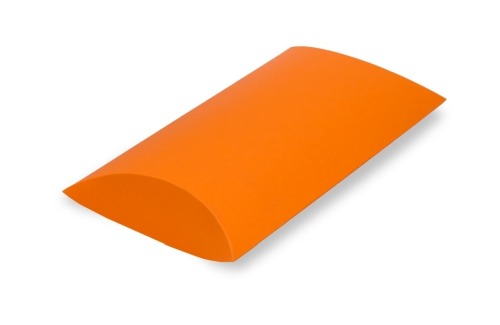 pomarańczowe pudełko poduszka