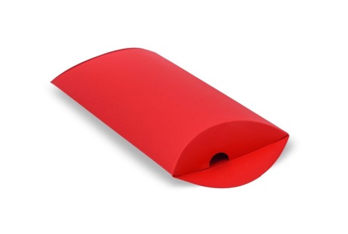 duże czerwone pudełko poduszka