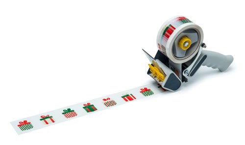 Taśma Pakowa Klejąca Świąteczna Prezenty 50mm/66m