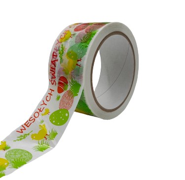 Taśma Wielkanocna 50mm/54m do zaklejania kartonów