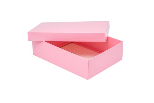 pudełko laminowane różowe