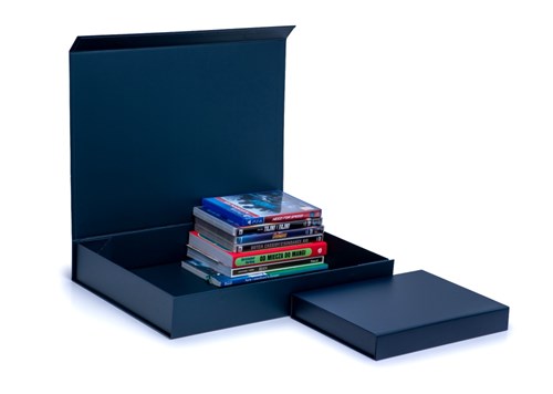 Pudełko Magnetyczne Granatowy 440x320x70mm (zew) A3 Karton Ozdobny