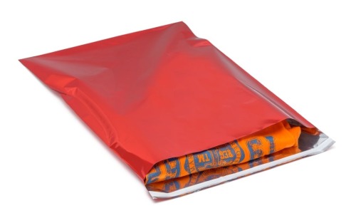 Woreczki Metalizowane z paskiem 160x230 Czerwone