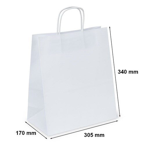 Torba Papierowa Biała