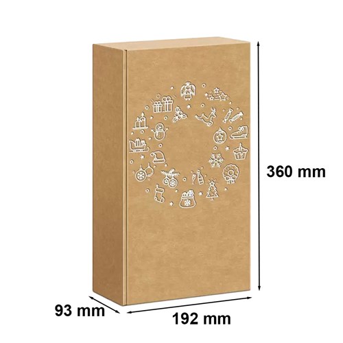 Pudełko Premium na 2 wina SIMPLY 360x192x93mm