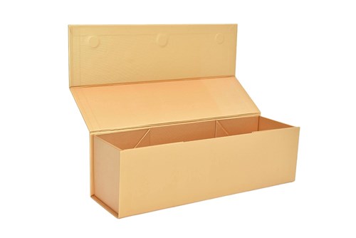 Pudełko z magnesem na 1 wino ZŁOTE 100x100x350mm - EASY