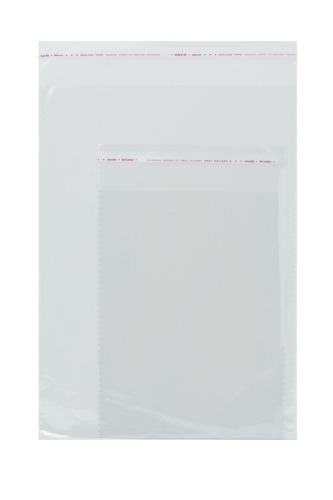 Torebki foliowe z klejem 30x45+5cm 100szt