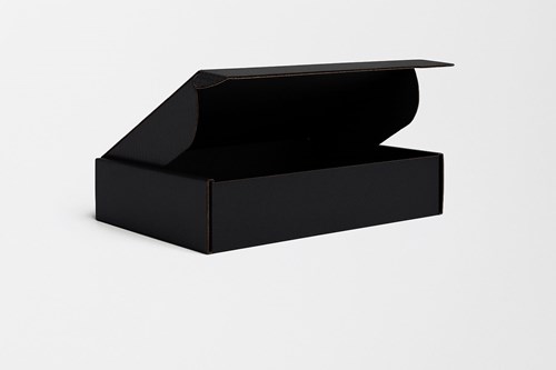 Kartonik czarny 290x230x80 F427  pudełko fasonowe ozdobne