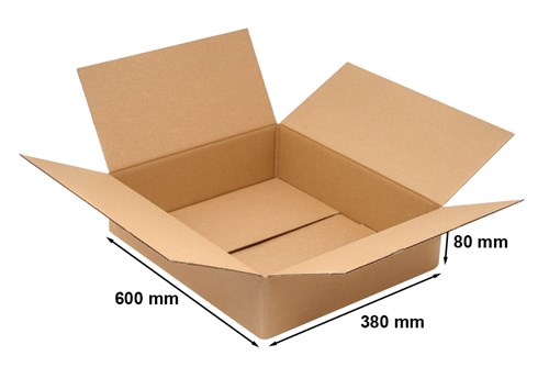 Karton do paczkomatu InPost 600x380x80 mm – gabaryt A, klapowy