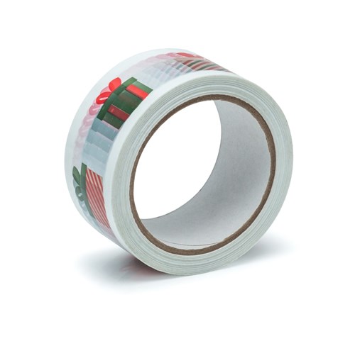 Taśma Pakowa Klejąca Świąteczna Prezenty 50mm/66m
