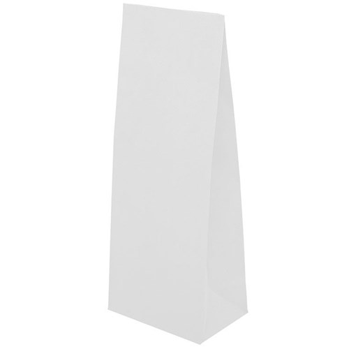 Torba papierowa KLOCKOWA 120X90X360 / BIAŁA - Pakiet 10 szt