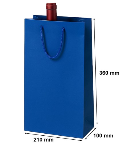 Torebka Na Wino Niebieska