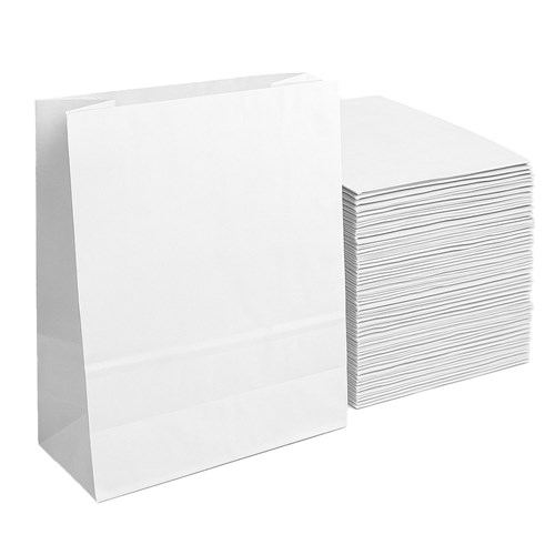 Papierowa Torba Ekologiczna 120x90x320 Biała - Pakiet 100 szt
