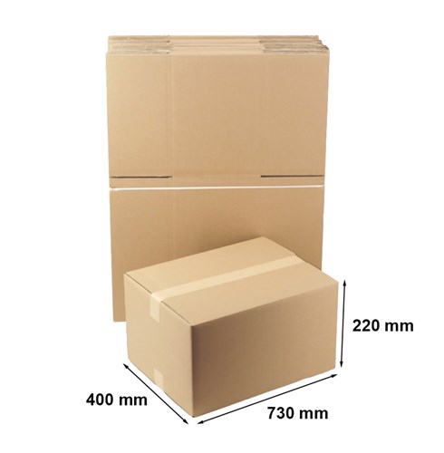 Kartony Klapowe 730x400x220mm BC650, 100 sztuk