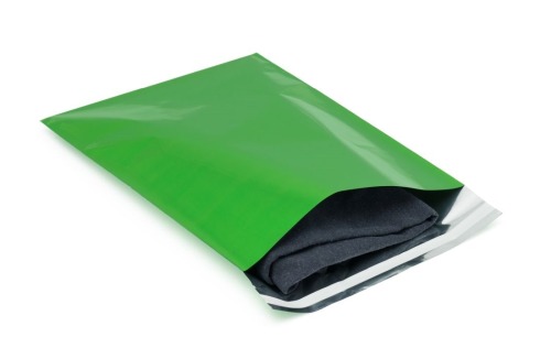 Woreczek foliowy z paskiem zielony