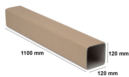 Tuba kwadratowa 120mm/gr2,5mm/L1100 B0