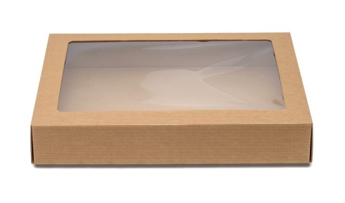 Pudełko karbowane z oknem