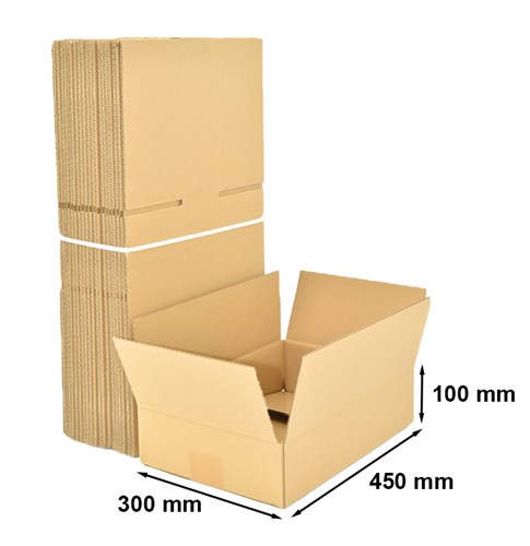 Kartony Klapowe 450x300x100mm, 10 sztuk