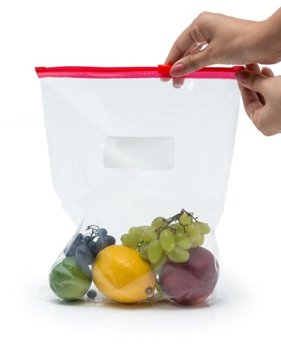 Woreczki z suwakiem do żywności Kuchcik 200x200mm, 16 sztuk