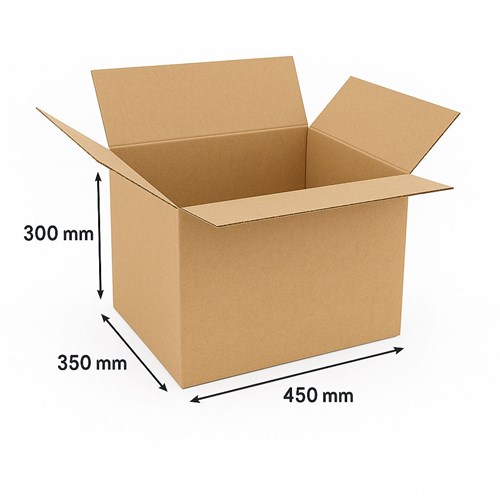 Karton klapowy 450x350x300 mm B400 – Mocne pudło wysyłkowe
