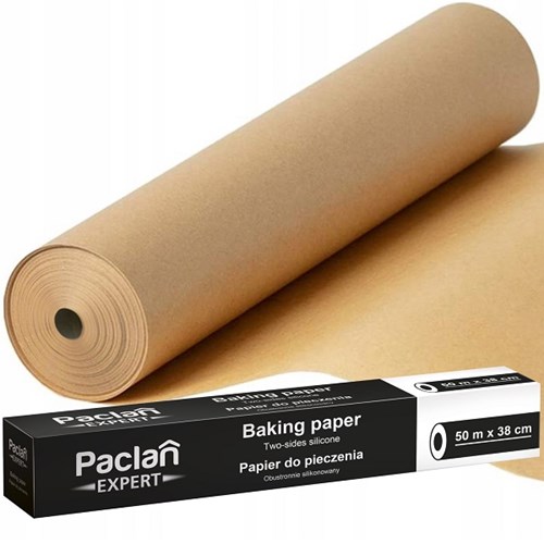 Papier do pieczenia Paclan Expert na rolce 50 m – silikonowany dwustronnie